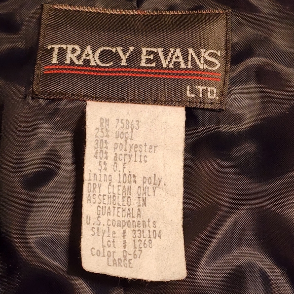 Vintage Tracy Evans Southwestern Sarape Style Wool Blend Blazer | Size Large - Picture 7 of 7